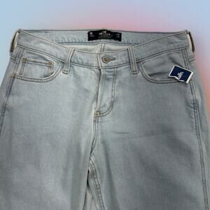 HOLLISTER Women’s 29 LOW RISE BOYFRIEND CROP Blue Jeans